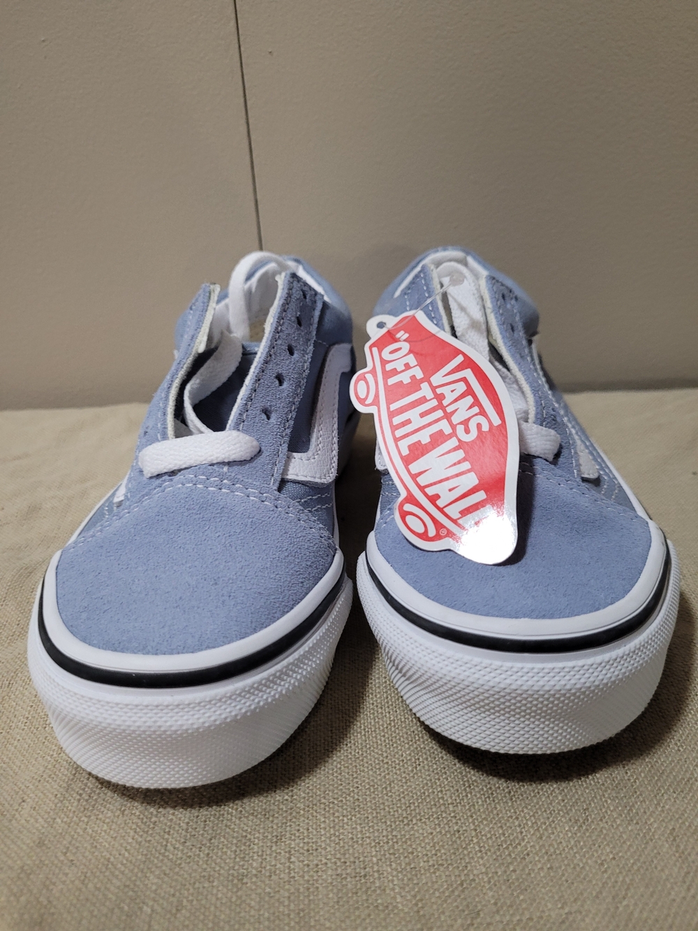 Vans Classic Slip-On Style Suede Sneakers in Light Blue